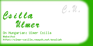 csilla ulmer business card